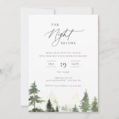 森の前の夜 招待状 (正面)