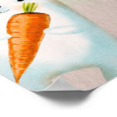 森の動物が赤ちゃんのシャワーを歓迎 ポスター (角)