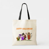 森の動物たちからのハッピーハロウィン トートバッグ (裏面)