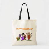 森の動物たちからのハッピーハロウィン トートバッグ (正面)