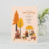 森の動物たちとあたたまる 招待状 (スタンド正面)