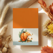 森の動物たちの秋のフェスティバル 子供の誕生日 招待状