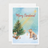 森の動物たち シーズンカード (正面/裏面)