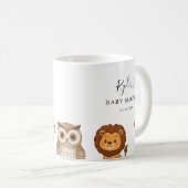 森の動物たち ベビーシャワー コーヒーマグカップ (正面右)