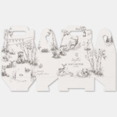 森の動物たち ベビーシャワー フェイバーボックス (見開き)
