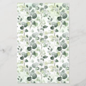 森の動物たち 彼女はいくつでしたか 赤ちゃんシャワーのカード チラシ (裏面)