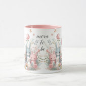 森の動物になるママピンクのマグカップ マグカップ (中央)