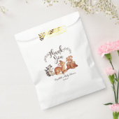 森の動物のお菓子袋 フェイバーバッグ (封をした状態)