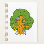 森の動物のかわいい自然 プランナー手帳 (正面)