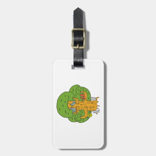 森の動物のかわいい自然 ラゲッジタグ (正面縦)