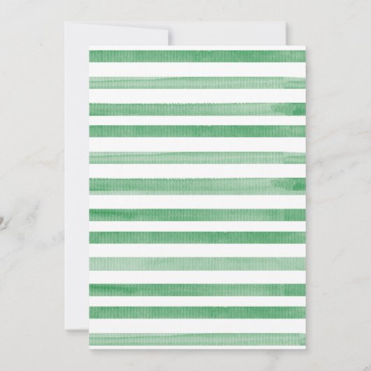 森の動物のクレストそれは男の子のベビー散水 招待状 (裏面)