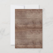 森の動物のベビーシャワーおむつくじチケット 招待状 (裏面)