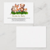 森の動物のベビー エンクロージャーカード (正面/裏面)