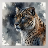 森の動物のラスティックウォールアート | ナチュラルポスター ポスター (正面)