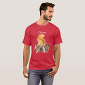 森の動物のリス 名前オリバー ギフト Tシャツ (正面フル)