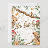 森の動物の冒険2 背景の選択肢 招待状 (裏面)