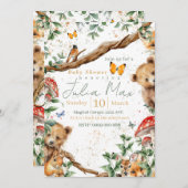 森の動物の冒険2 背景の選択肢 招待状 (正面/裏面)