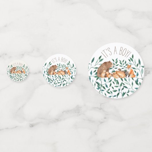 『森の動物の友達』 コンフェッティ (裏面)