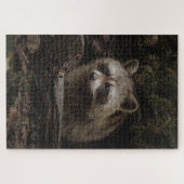 森の動物の奇妙なアライグマ ジグソーパズル (横)