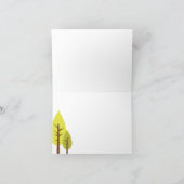 森の動物の折り紙サンクスカード2 サンキューカード (内部)