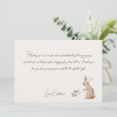 森の動物の森の友達ベビーシャワー 招待状 (スタンド正面)