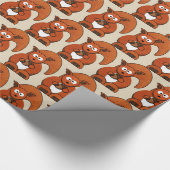 森の動物の森の生き物ギフトラップ ラッピングペーパー (角)