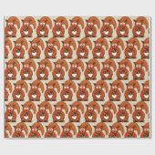 森の動物の森の生き物ギフトラップ ラッピングペーパー (フラット)