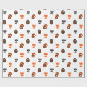 森の動物の森の生き物ギフトラップ ラッピングペーパー (フラット)