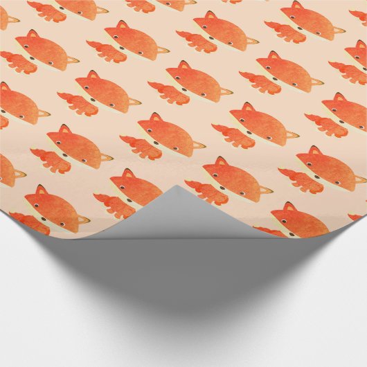 森の動物の森の生き物ギフトラップ ラッピングペーパー (角)