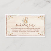 森の動物の素朴な絵本 赤ちゃんのために エンクロージャーカード (正面)