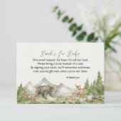 森の動物の絵本 赤ちゃんの招待状挿入ページ エンクロージャーカード (スタンド正面)