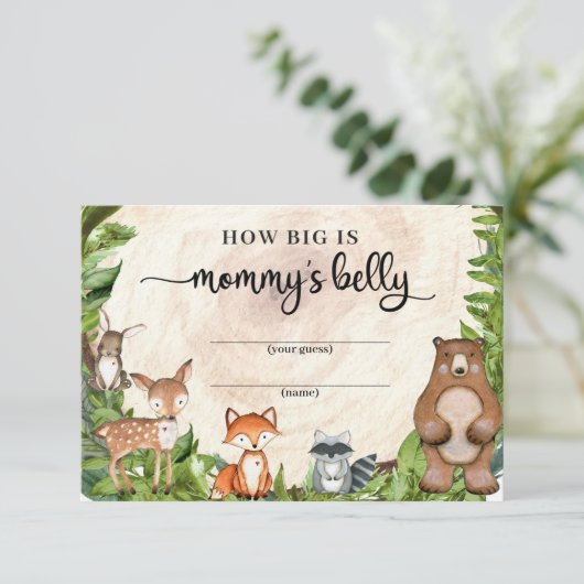 森の動物の緑ママの腹の大きさ エンクロージャーカード (スタンド正面)