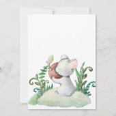 森の動物の誕生日パーティーの招待 招待状 (裏面)