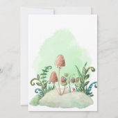 森の動物の誕生日パーティー招待状 招待状 (裏面)