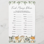 森の動物の赤ちゃんシャワーでミイラのフレーズを仕上げる (正面)