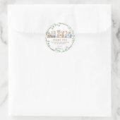 森の動物は緑を訓練ありがとう ラウンドシール (バッグ)