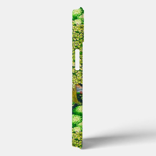 森の動物は、青い緑の小川のフローラ Case-Mate iPhoneケース (裏面 / 右)