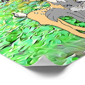 森の動物をテーマにしたウェルカムベビーシャワーポスター ポスター (角)