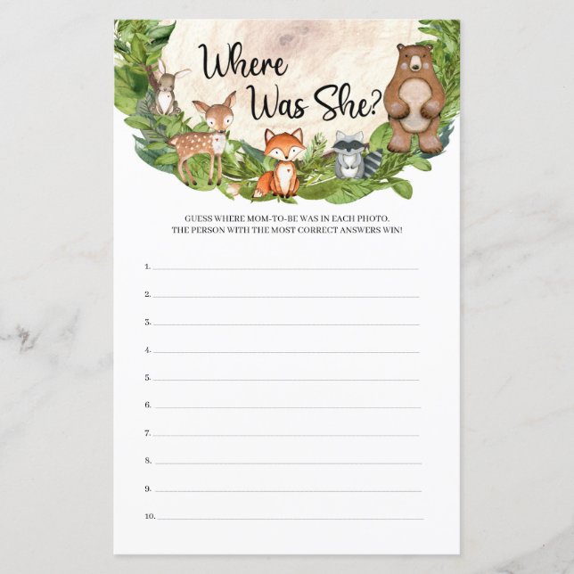 森の動物をテーマにした森の森 (正面)