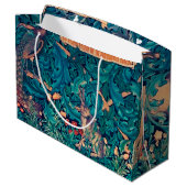 森の動物ウィリアム・モリス大きな贈り物B ラージペーパーバッグ (裏面アングル)