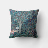 森の動物ウィリアム・モリス クッション (裏面)