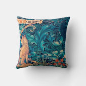 森の動物ウィリアム・モリス クッション (裏面)