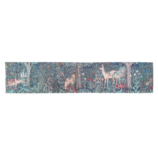 森の動物ウィリアム・モリス ショートテーブルランナー (横)