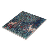 森の動物ウィリアム・モリス タイル (側面)