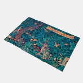 森の動物ウィリアム・モリス ドアマット (アングル)