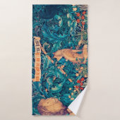 森の動物ウィリアム・モリス・バスタオル バスタオル (バスタオル)