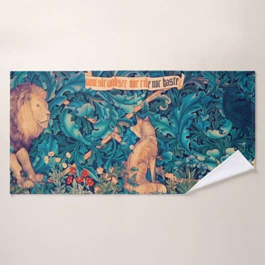森の動物ウィリアム・モリス・バスタオル バスタオル (バスタオル)