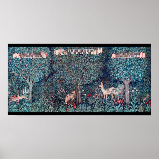森の動物ウィリアム・モリス ポスター (正面)