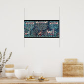 森の動物ウィリアム・モリス ポスター (キッチン)