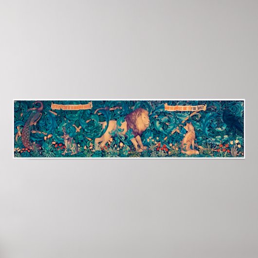 森の動物ウィリアム・モリス ポスター (正面)